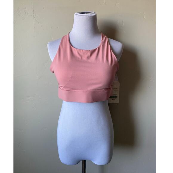 Pink Fabletics Ella High-Impact Sports Bra- Size Large - Picture 1 of 10